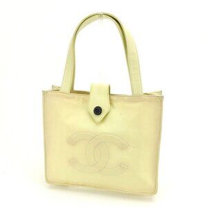 CHANEL Tote Bag Light yellow x green x black Women Authentic secondhand
